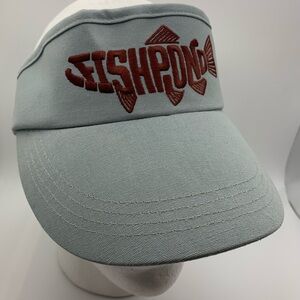 Fishpond Sabalo Lightweight Gray Adjustable Stitched Visor Hat Cap Fishing New